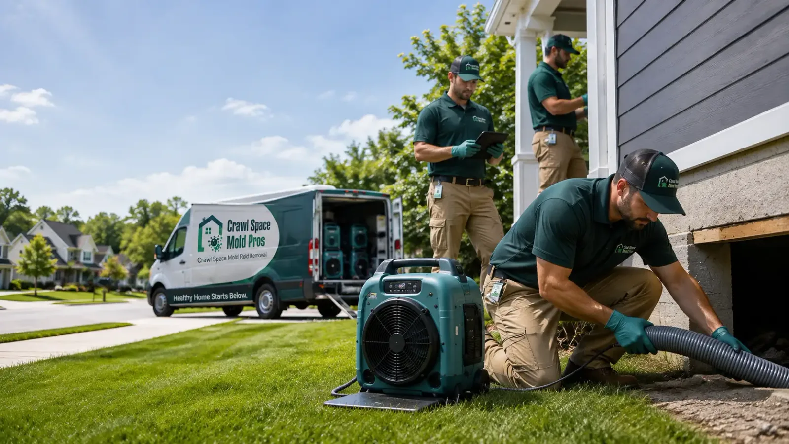 Crawl Space Mold Removal in Cayuga, ND